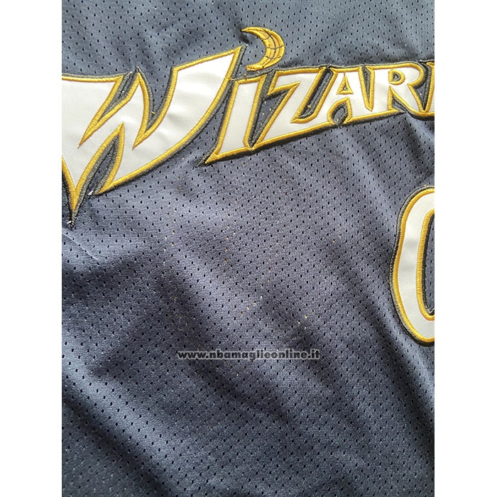 Maglia Washington Wizards Gilbert Arenas #0 Mitchell & Ness 2003-04 Blu
